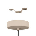 Eglo Valdiola pendel Ø36 cm sand/børstet messing
